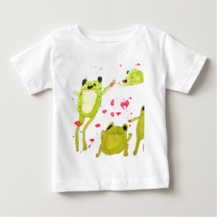 Camiseta De Bebé Ilustracion de rana dulce