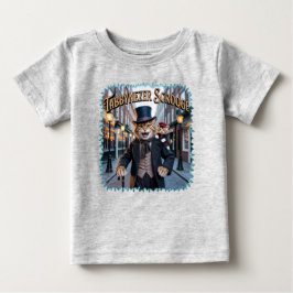 Camiseta De Bebé Ilustración de Tabbynezer Scrooge – Tabby Scrooge