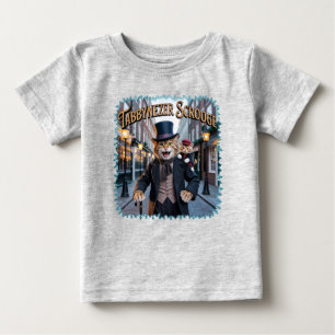 Camiseta De Bebé Ilustración de Tabbynezer Scrooge – Tabby Scrooge