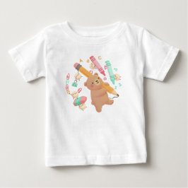 Camiseta De Bebé Ilustración de Teddy para el regreso a clases