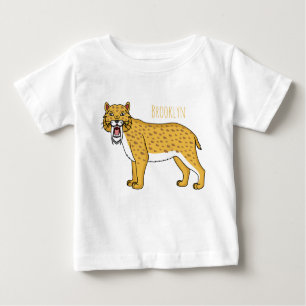 Camiseta De Bebé Ilustracion de tigre con dientes de saber