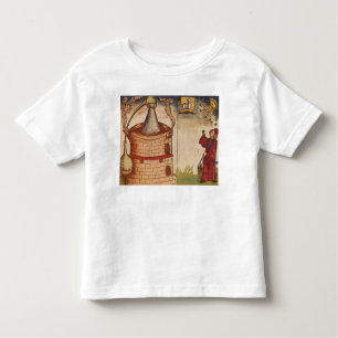 Camiseta De Bebé Ilustracion de un alquimista en el trabajo