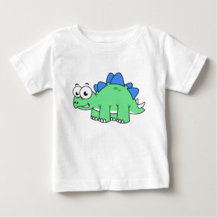 Camiseta De Bebé Ilustracion De Un Estegosaurio. 2
