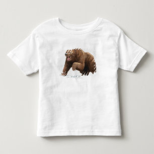 Camiseta De Bebé Ilustracion de un oso de Brown