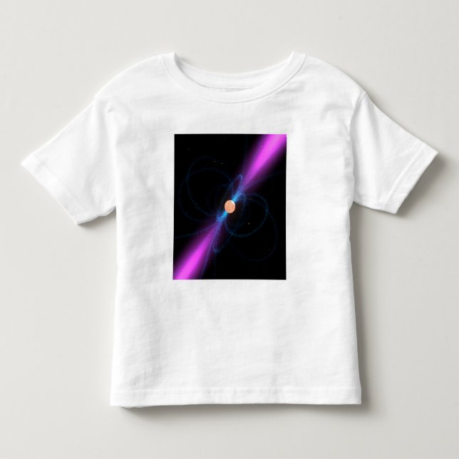 Camiseta De Bebé Ilustracion de un pulsar (Anverso)