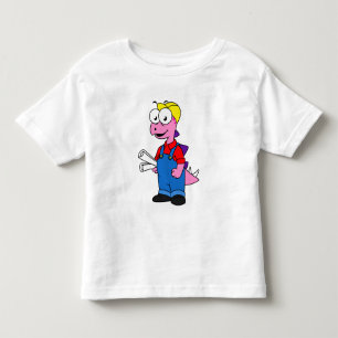 Camiseta De Bebé Ilustracion De Un Trabajador De Construcción De St