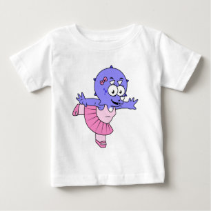 Camiseta De Bebé Ilustracion De Una Bailarina De Ballet De Tricerat