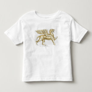 Camiseta De Bebé Ilustracion de una estatua del grifo