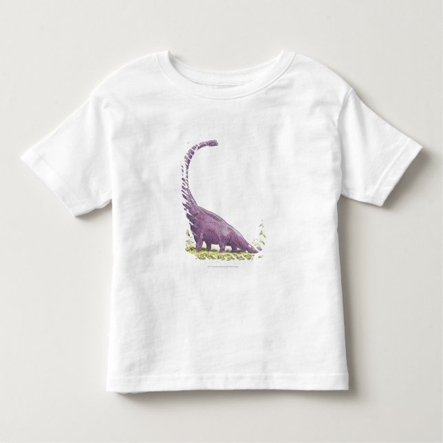 Camiseta De Bebé Ilustracion del dinosaurio de Giraffatitan (Anverso)