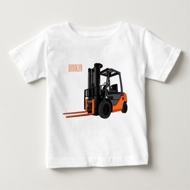 Camiseta De Bebé Ilustracion del personalizado de elevación de la h (Anverso)