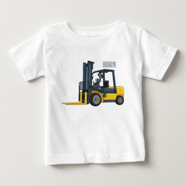 Camiseta De Bebé Ilustracion del personalizado de elevación de la h (Anverso)