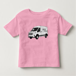 Camiseta De Bebé Ilustracion del personalizado de la camioneta de e
