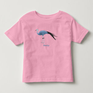 Camiseta De Bebé Ilustracion del personalizado de las grúas azules