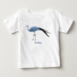 Camiseta De Bebé Ilustracion del personalizado de las grúas azules