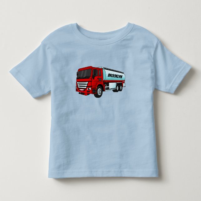 Camiseta De Bebé Ilustracion del personalizado de transporte de com (Anverso)