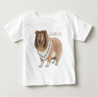 Ilustracion del personalizado del perro del collie