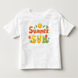 Camiseta De Bebé Ilustracion del sol de verano