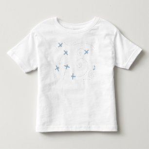 Camiseta De Bebé ilustracion del vuelo del aeroplano