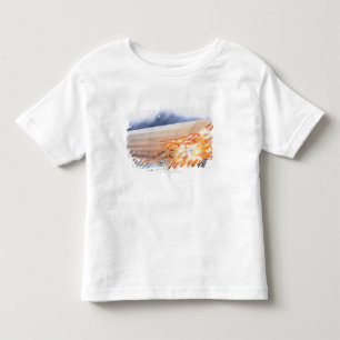 Camiseta De Bebé Ilustracion del zepelín que estalla en las llamas