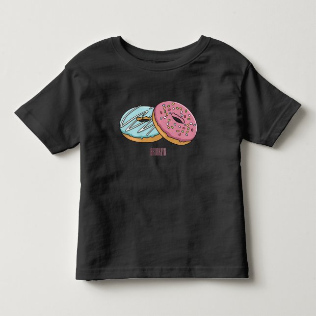 Camiseta De Bebé Ilustracion Donut personalizado (Anverso)