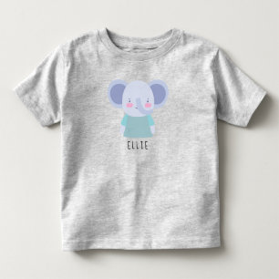 Camiseta De Bebé Ilustracion elefante lindo - Personalizable
