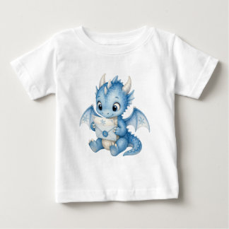 Camiseta De Bebé Ilustración en acuarela de adorable dragón bebé in