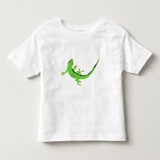 Camiseta De Bebé Ilustracion Gecko Lizard Reptile (Anverso)