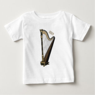 Camiseta De Bebé Ilustracion Harp personalizado