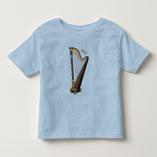 Camiseta De Bebé Ilustracion Harp personalizado (Anverso)