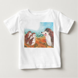 Camiseta De Bebé Ilustracion Hedgehogs