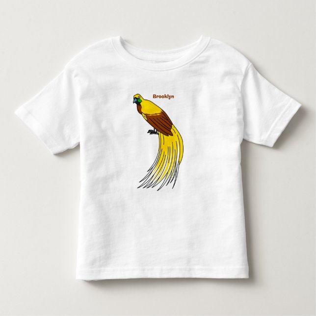 Camiseta De Bebé Ilustración linda del ave del paraíso menor (Anverso)