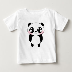 Camiseta De Bebé Ilustracion lindo del oso de panda