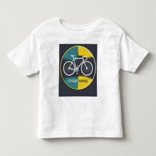 Camiseta De Bebé Ilustración Mínima de Bicicleta –