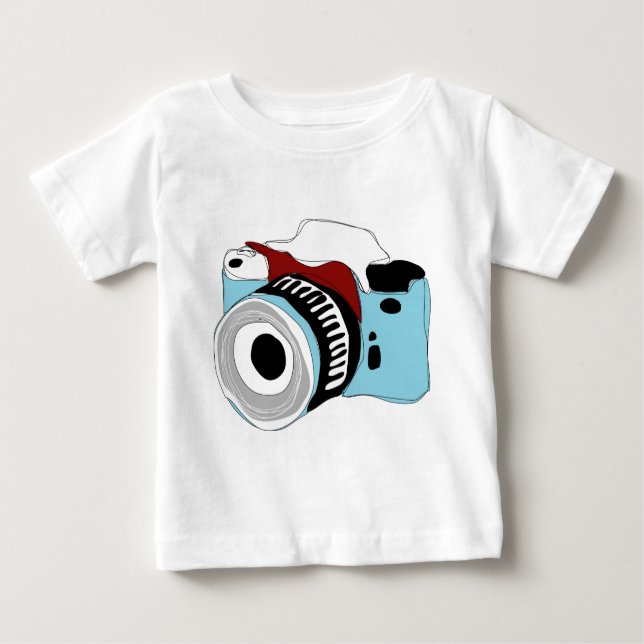Camiseta De Bebé Ilustracion peculiar de la cámara digital (Anverso)
