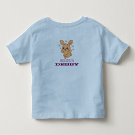 Camiseta De Bebé Ilustración personalizada de animal bebé conejo Su
