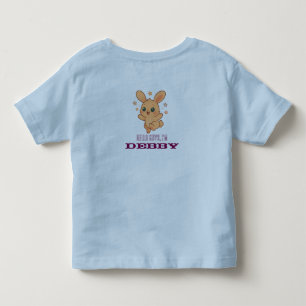 Camiseta De Bebé Ilustración personalizada de animal bebé conejo Su