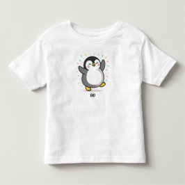 Camiseta De Bebé Ilustración personalizada de pingüino bailando fel