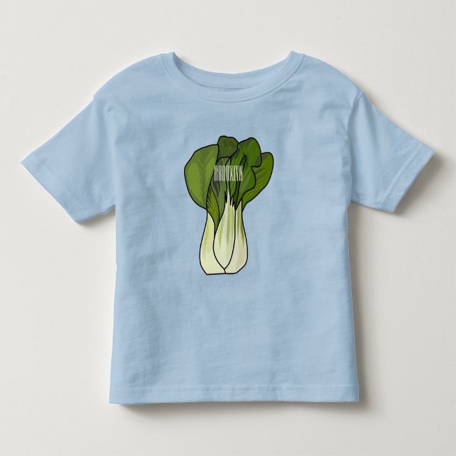 Camiseta De Bebé Ilustracion personalizado Bok choy (Anverso)