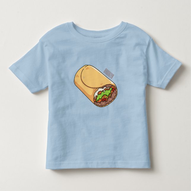 Camiseta De Bebé Ilustracion personalizado Burrito (Anverso)