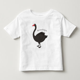 Camiseta De Bebé Ilustracion personalizado cisne negro