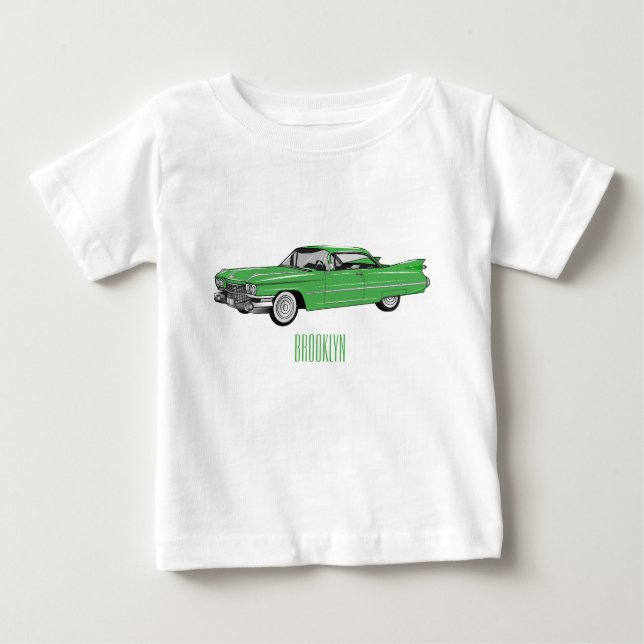 Camiseta De Bebé Ilustracion personalizado clásico de 1959 (Anverso)
