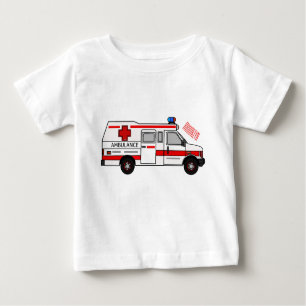 Camiseta De Bebé Ilustracion personalizado de ambulancia