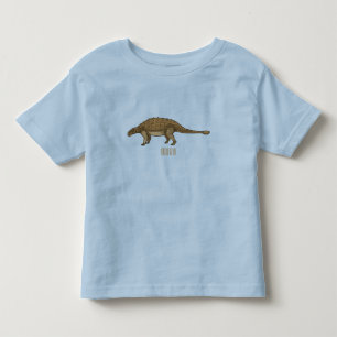 Camiseta De Bebé Ilustracion personalizado de Ankylosaurus