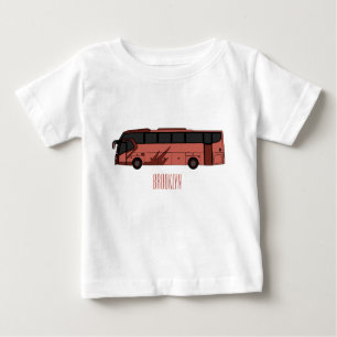 Camiseta De Bebé Ilustracion personalizado de autobús