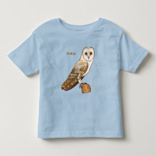 Camiseta De Bebé Ilustracion personalizado de aves de búho de Barn