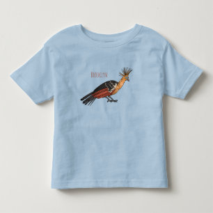Camiseta De Bebé Ilustracion personalizado de aves de Hoatzin
