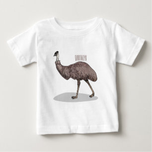 Camiseta De Bebé Ilustracion personalizado de aves de la Uem