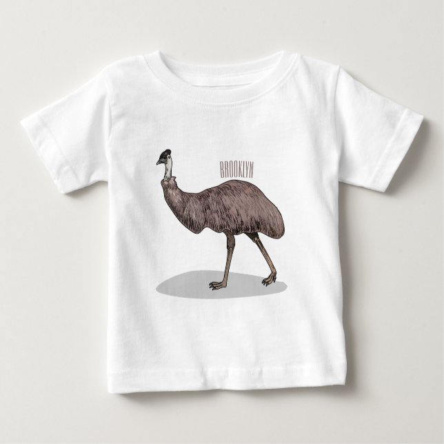 Camiseta De Bebé Ilustracion personalizado de aves de la Uem (Anverso)