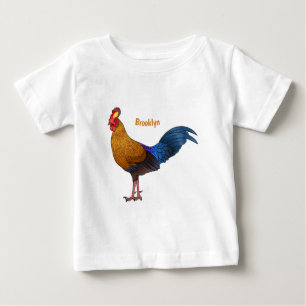 Camiseta De Bebé Ilustracion personalizado de aves de Sri Lanka