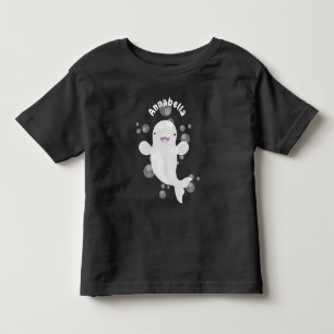 Camiseta De Bebé Ilustracion personalizado de ballenas de la beluga